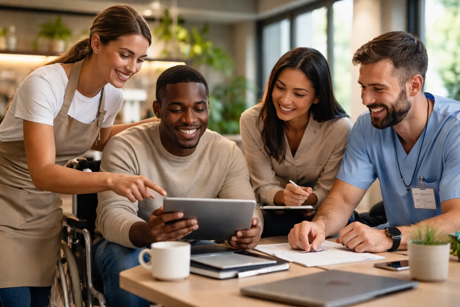 People learning together